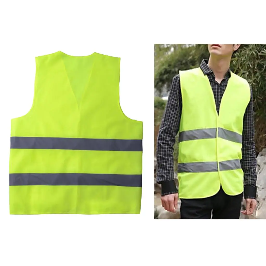 Neon Colored Safety Vest Reflective for Outdoor Night Cycling Safety Warning