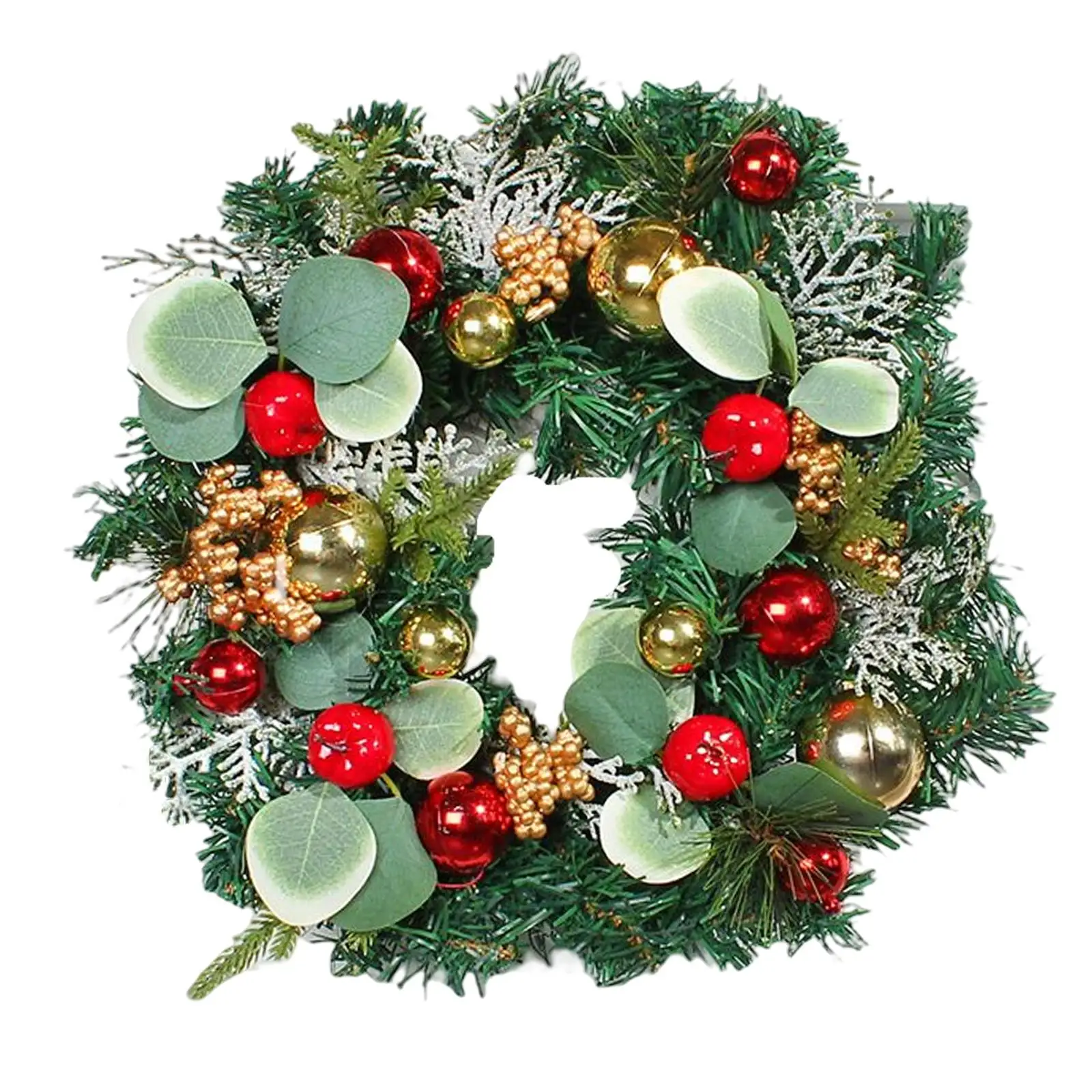Christmas Wreath Garland decor Hanging Winter Wreath Christmas Decoration for Fireplace Outdoor Indoor Celebration Festival