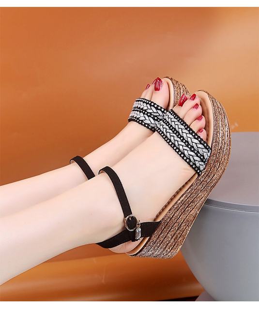 Women's sandals 2022 new fashion summer shoes round toe 5.5cm heel