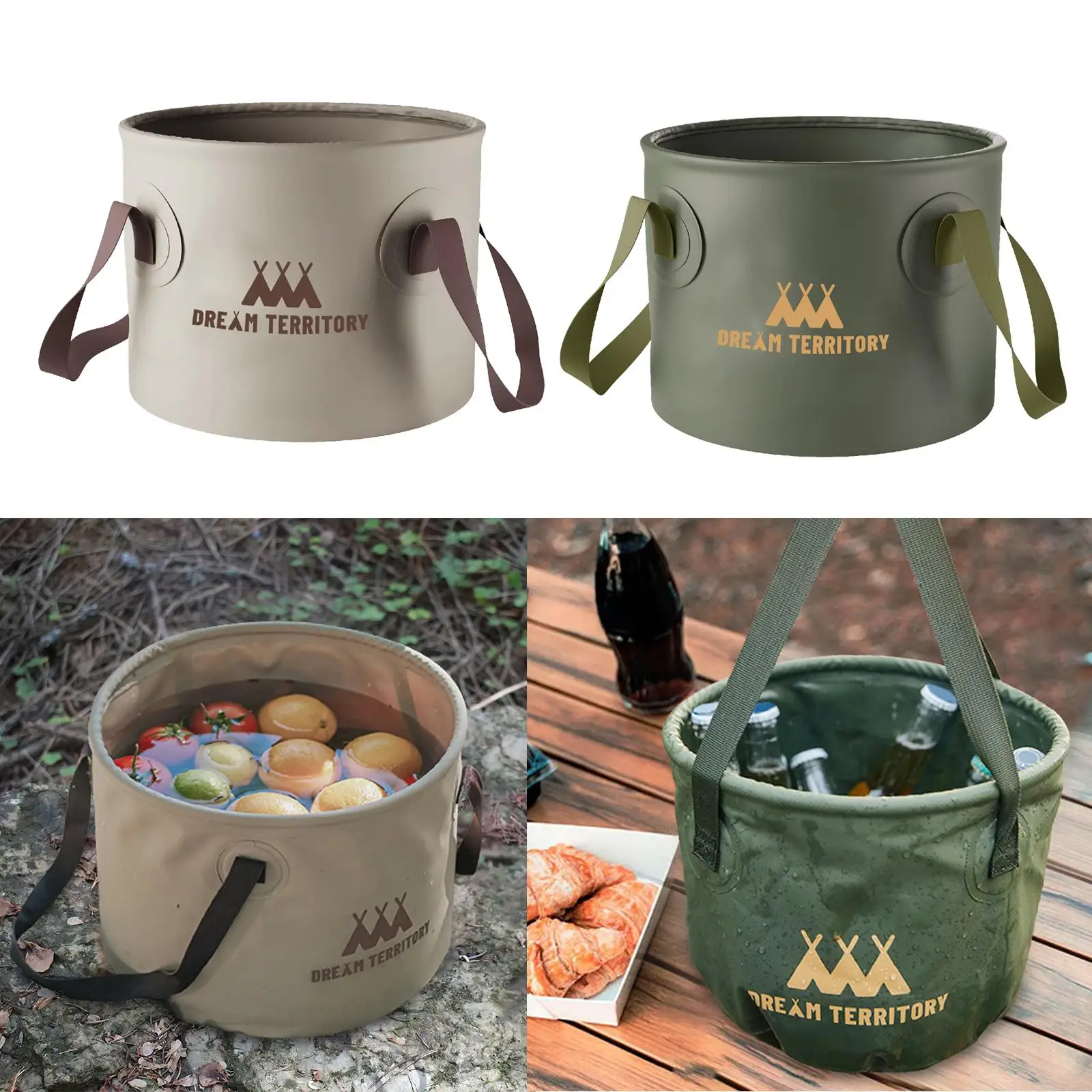 Collapsible Bucket Folding Water Bucket Collapsible Wash Basin for Gardening