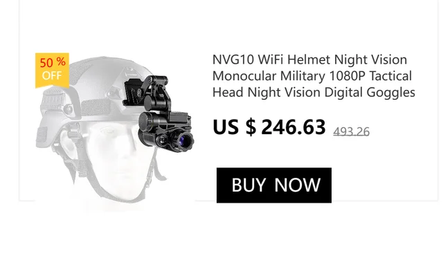 3D 4K Helmet Mounted Binoculars IR Night Vision Telescope-TacticalXmen