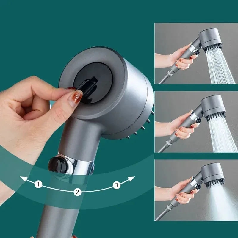 (Early July 4th Sale While Supplies Last Now-50% Off) Powerful Massage Shower Head With Versatile One-button Adjustment