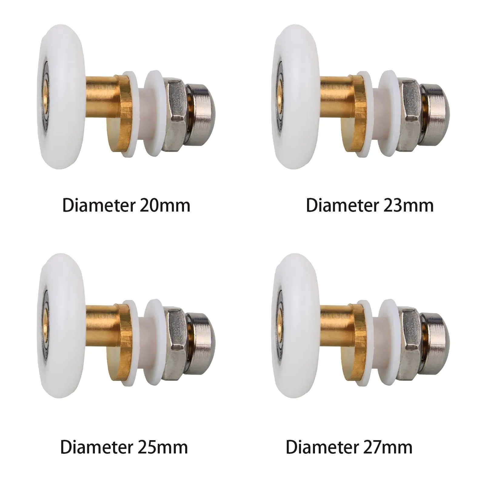 Glass Sliding Door Pulley 1Pcs Heavy Duty Replacement Part Smooth Rollers for Cupboards Windows Closets Cabinets Wardrobe Doors