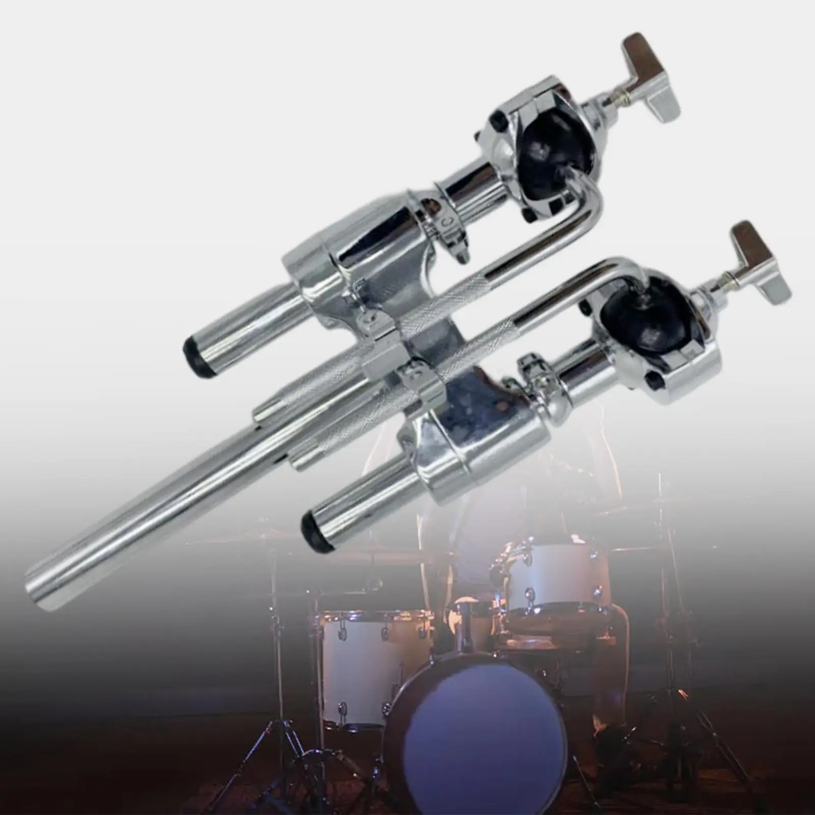 Metal Double Tom Holder Drum Holder Bracket Support Tom Drum Mount Stand for Drummer Percussion Tom Drum Spare Parts Accessory