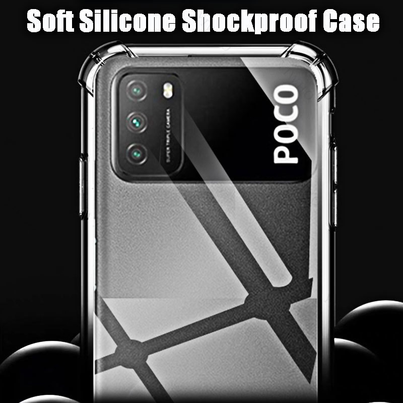 HD-Telefon-Softcase für Xiaomi Poco M3, klare transparente Abdeckungen, Schale für Xiaomi Poko M3 6,53 Zoll M2010J19CG, stoßfest, kratzfest – Detail 6