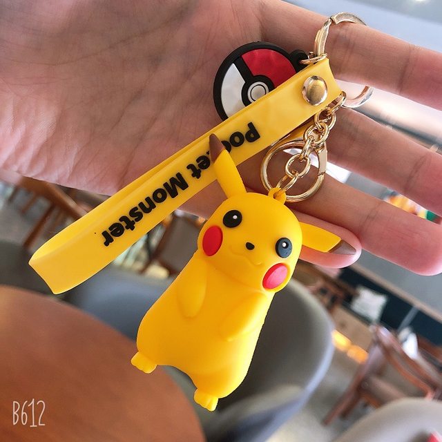 Porte-clés pokémon Pikachu, en caoutchouc, dessin animé, goutte à goutte,  mignon, clé de voiture, carapace pour garçons et filles, accessoires,  cadeau créatif - AliExpress