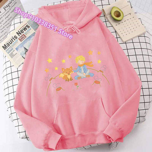 Cartoon The Little Prince and the Fox Anime Hoodie Manga Hoodies