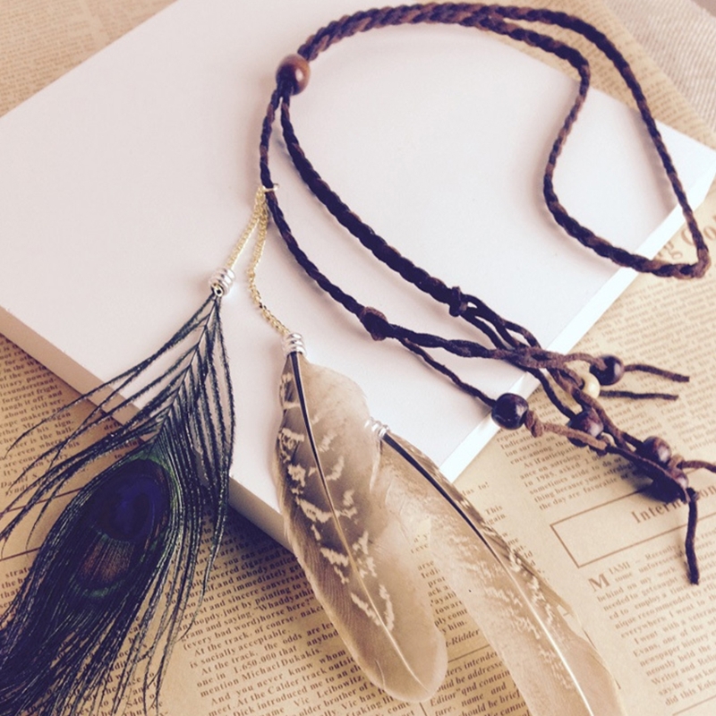 Indianischer kopfschmuck boho federn stirnbänder indischer kopfschmuck federn kopf bedeckung boho kopf bedeckung hippie schmuck – Detail 2