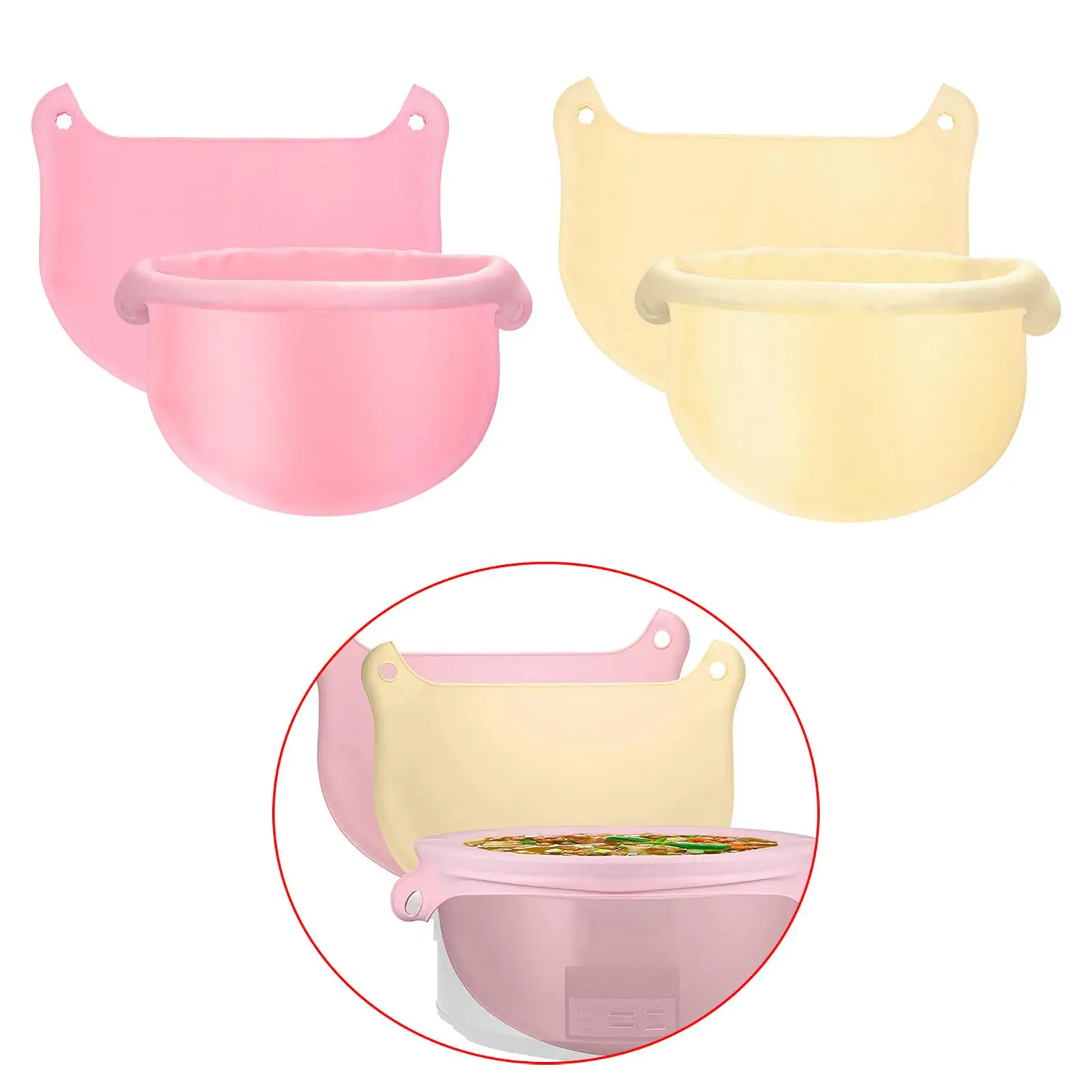 Slow Cooker Divider Liner Kitchen Accessories Leakproof Kitchen Accessories for 6~8 Qt Pot Dinners Camping Gathering Parties
