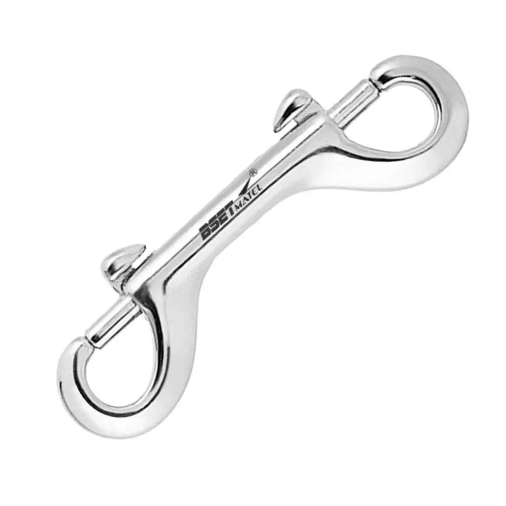 3.94inch StainlessSteel Dual Ended   Snap Hook Diving Accs