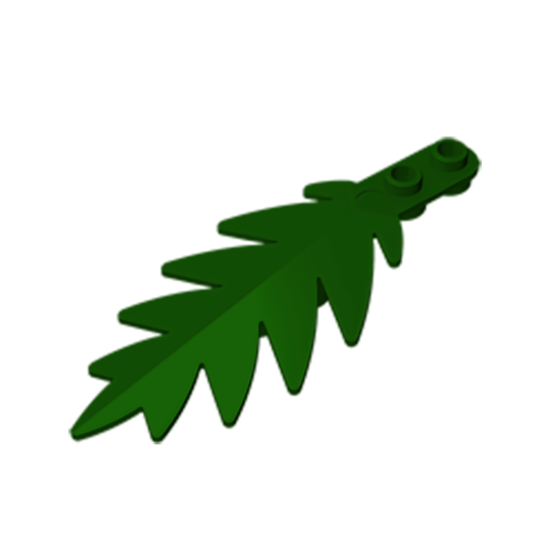 Gobricks GDS-1440 Plant,Tree Palm Leaf Small 8 x 3 compatible with lego 6148 children's Educational Building Blocks Technical