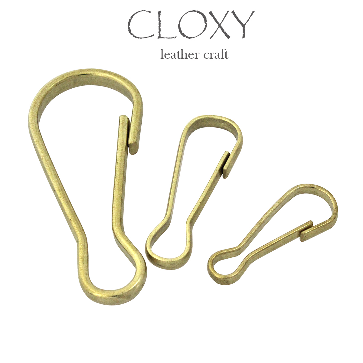 50 stück Großhandel Solide Messing S-Ring Vorhang Schließe Split Schlüssel Ring Haken Kette Schleife Keine-frühling Tor einfache Haken 3 Größen – Detail 3