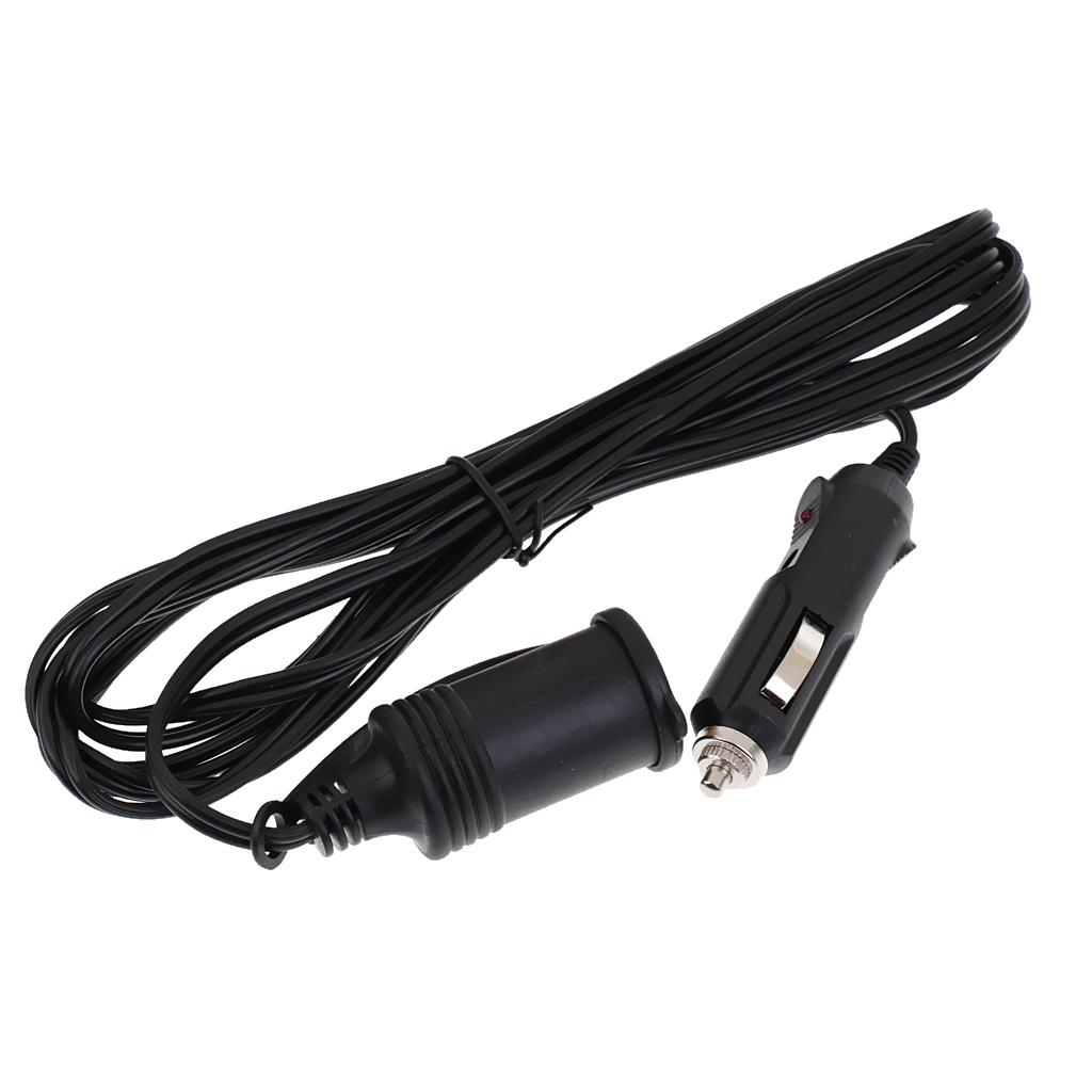 Cigarette Lighter Extension Cord Cable Heavy Duty 10V/24 Charger with 5AMP  Socket