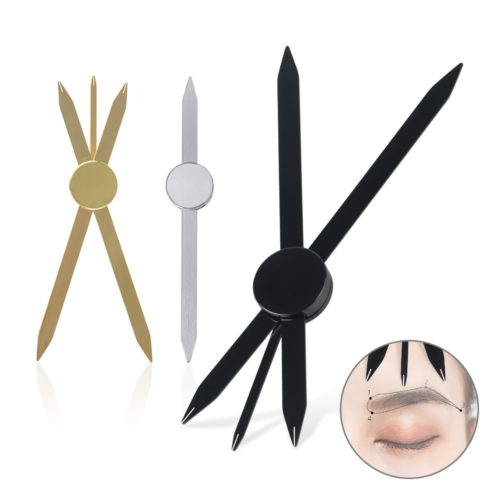 Best of Three-point Positioning Tattoo Measuring Eyebrow Ruler Tattoo Compass Eyebrow Ruler Stainless Steel Golden Ratio Brow Ruler Reviews & Tips