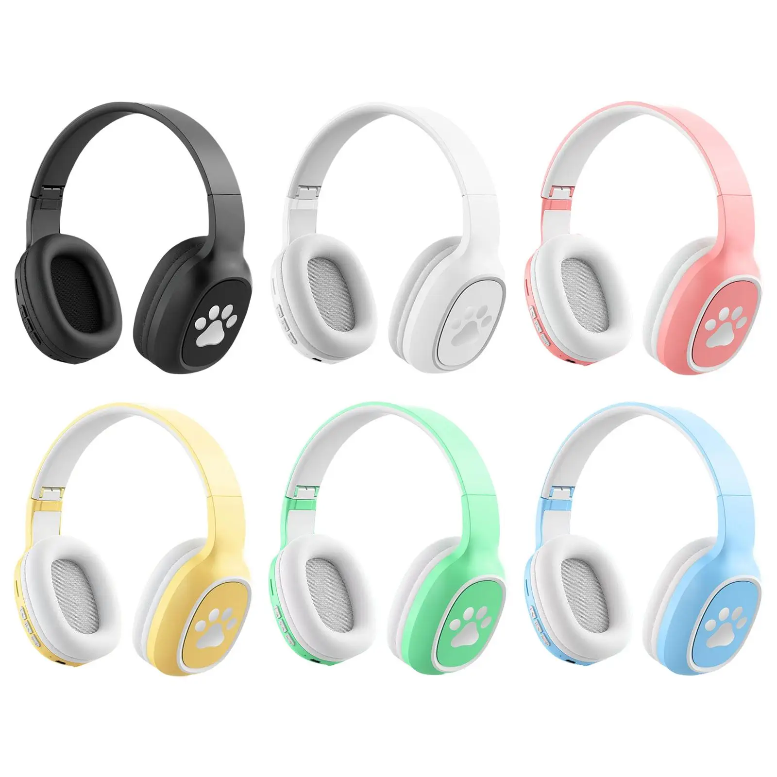  Over Ear Headset 3.5mm Plug Voice Calls with Soft Earpads Kids Headset for Study Phone