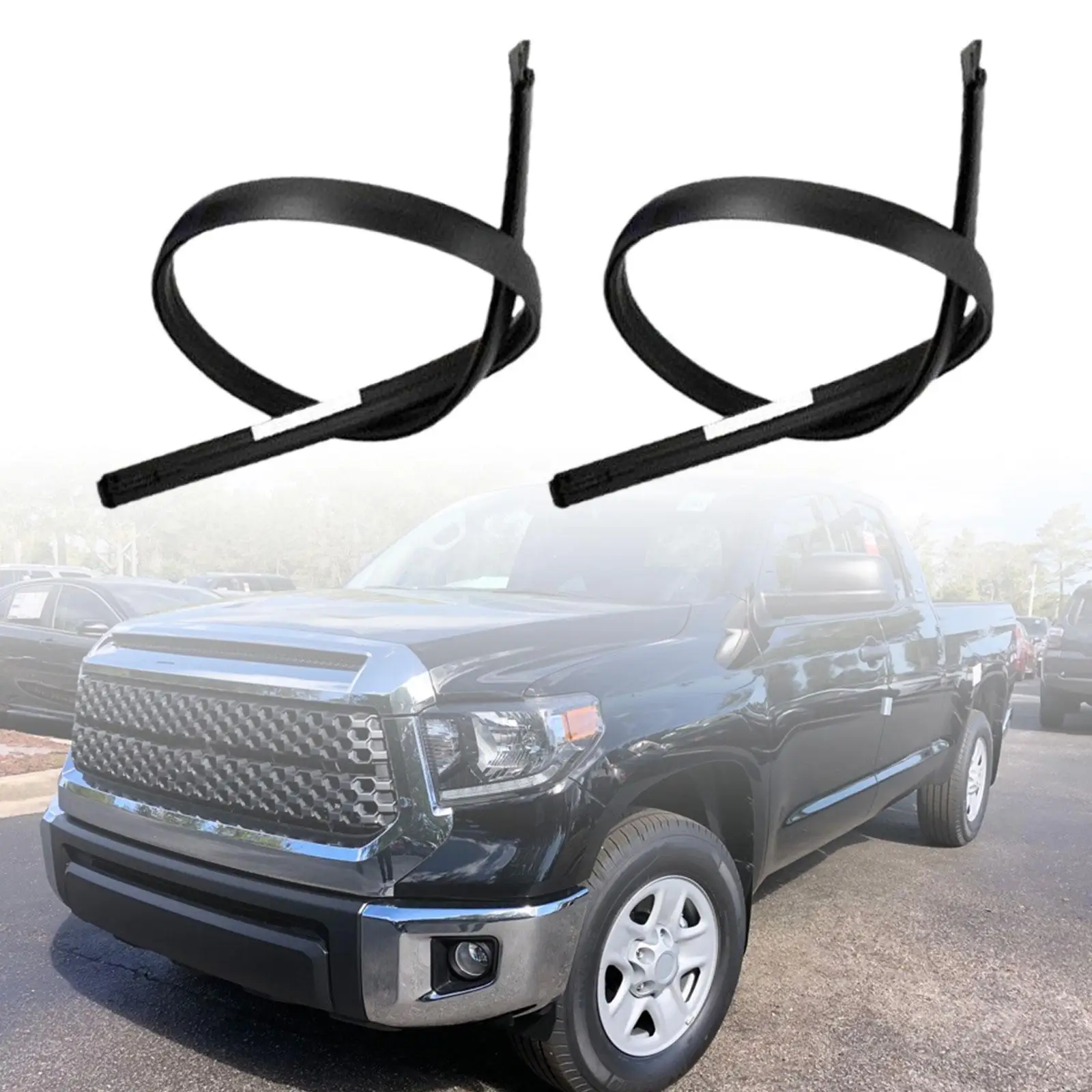 Black Roof Weatherstrip 75551-0C050 75552-0C050 Accessories Repair Parts Left Right for Toyota for tundra Double Cab 2007-2020