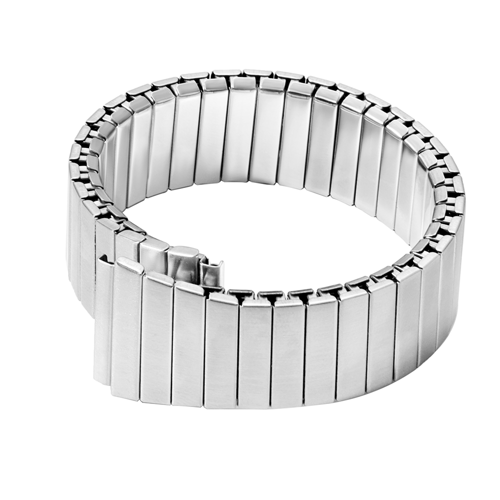 18mm Metall elastisches Stretch armband Edelstahl Expansions armbänder Smartwatch Universal armband Herren Uhren gürtel Zubehör – Detail 5