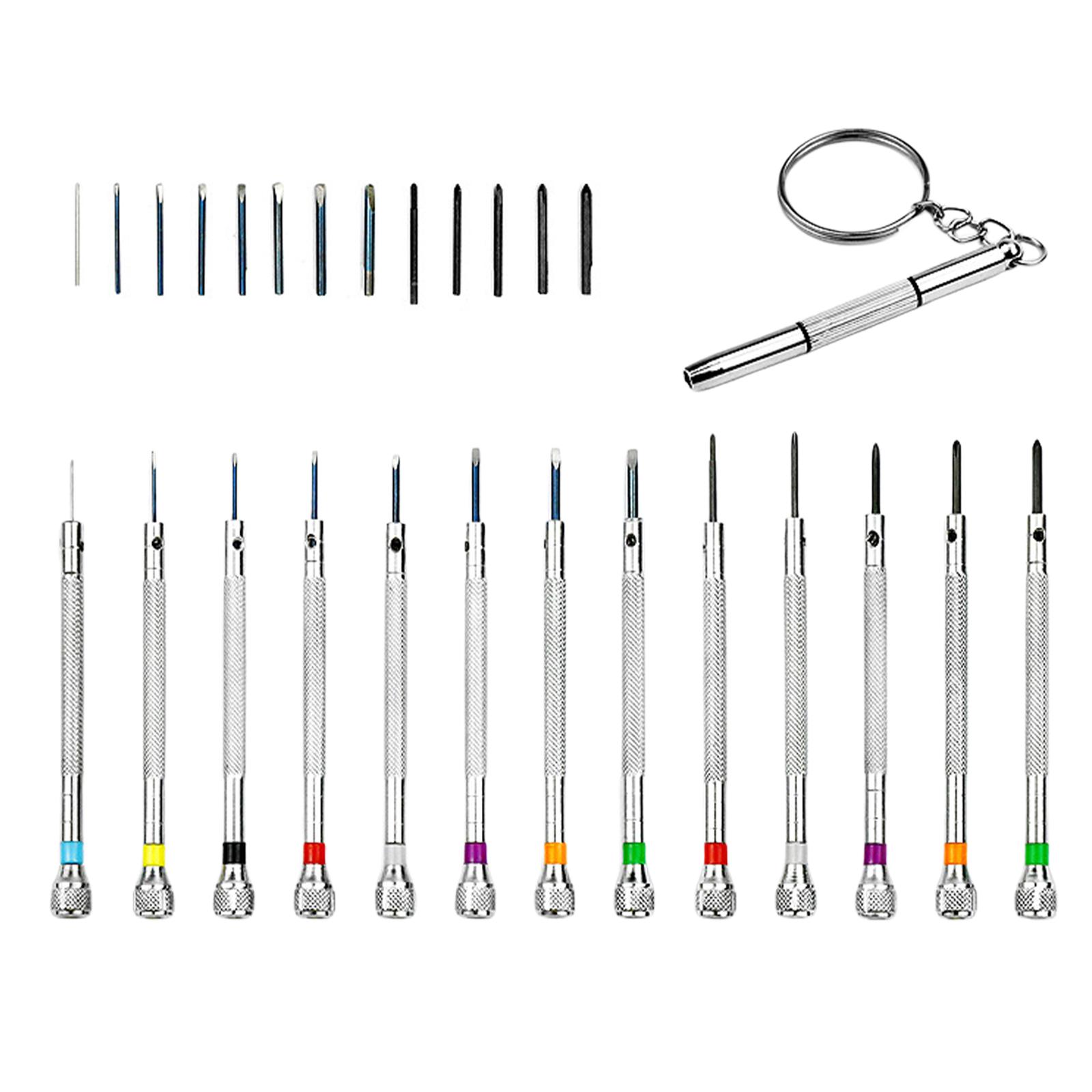 13 Pieces Watch Repair Screwdriver Set Premium Mini Watchmaker Home Sturdy for Watch Electronices Laptop Jewelers Repair Parts