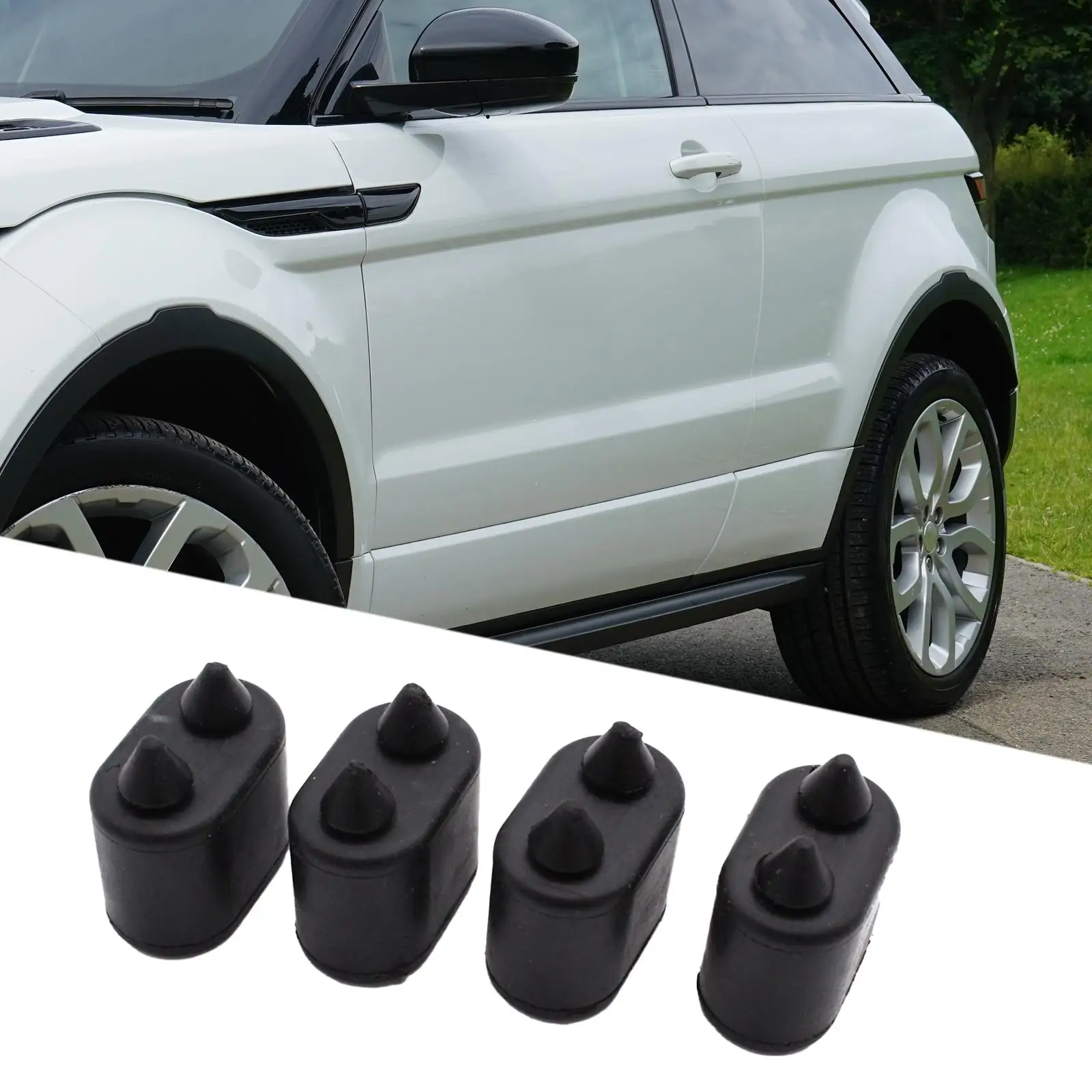 4 Pieces Car Door Jamb Body Bumpers Cushion Pads Black for Buick GS GSX Replace
