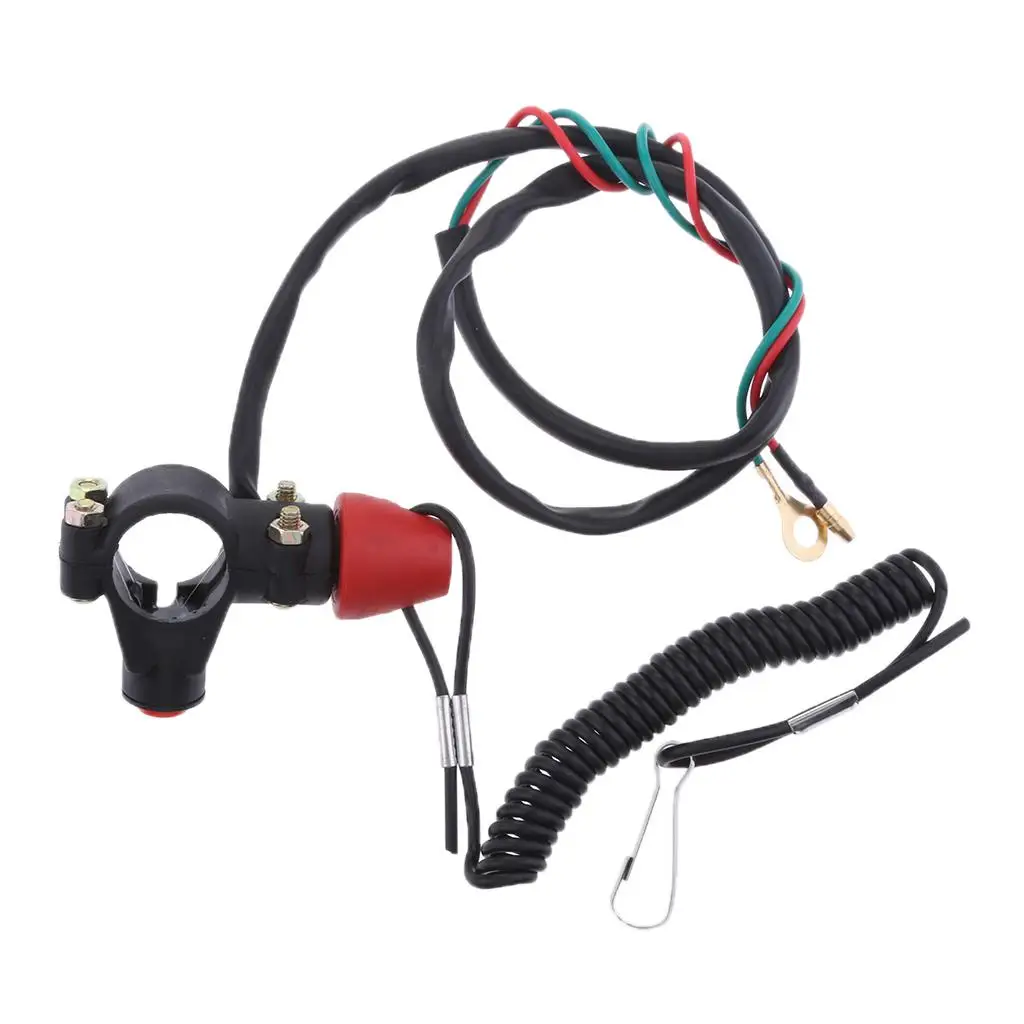 7/8 `` New ATV outboard motor stop safety kill switch tether