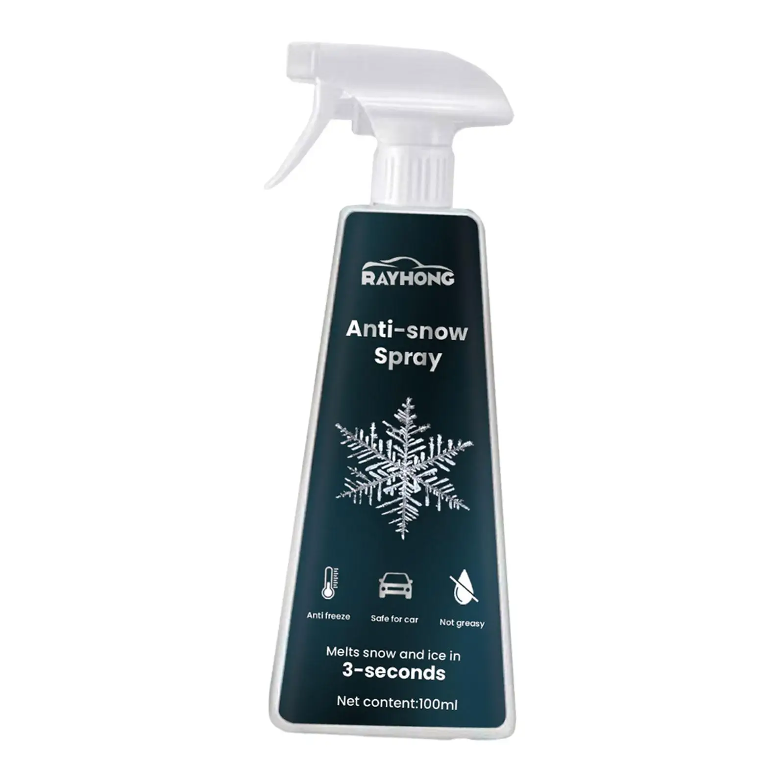 Windshield Spray Agent Windshield Spray Deicer 100ml Defrosting Tool Car Ice Remover Spray Defrosting Liquid for Mirrors