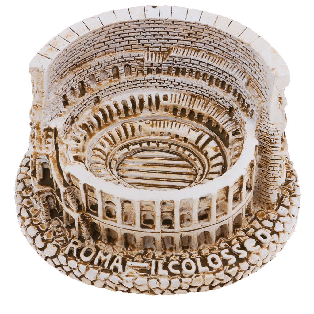 Roman Colosseum Resin Figurine Souvenir Decorative Object 6.8 x 3.6 x 3