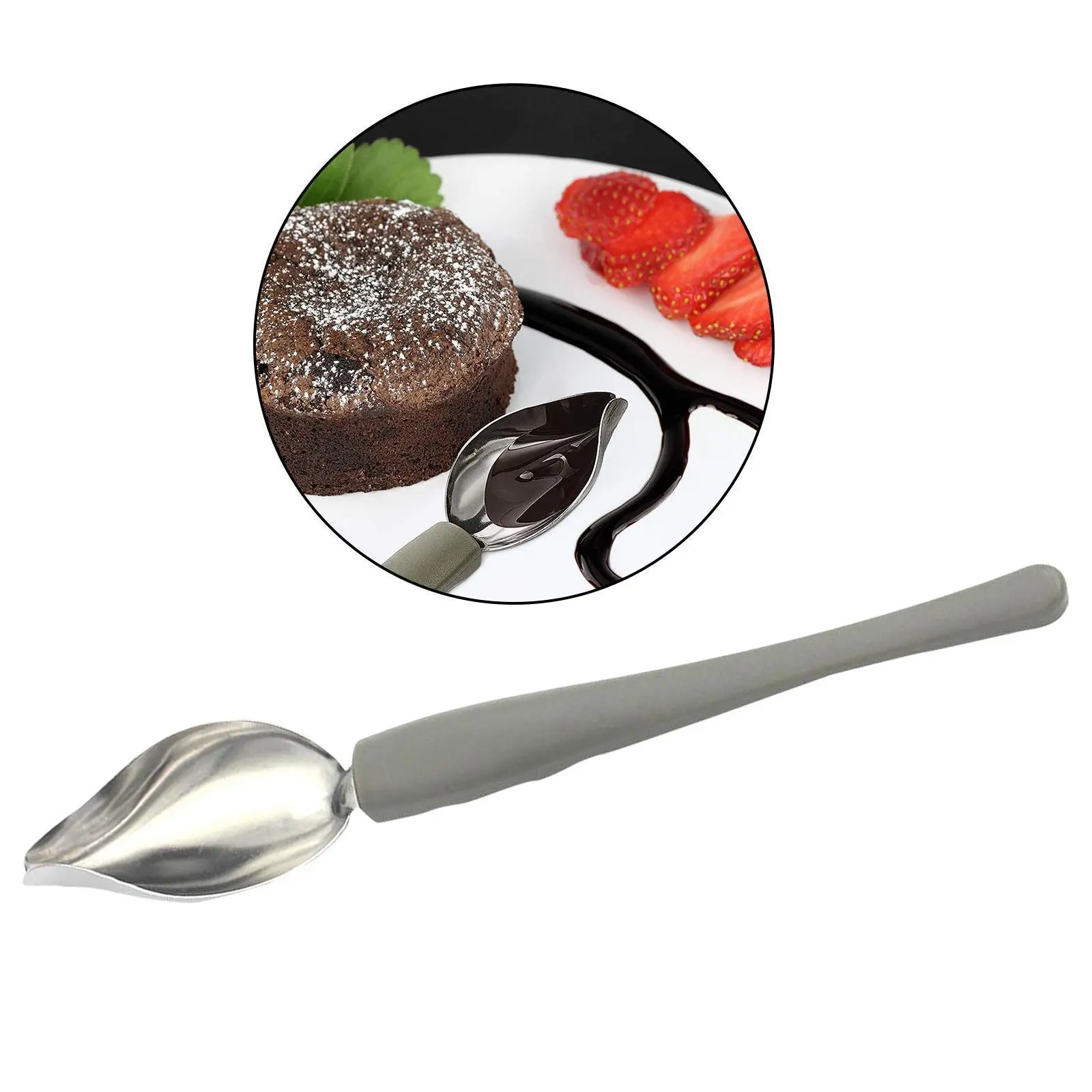 Chef Decorating Pencil Draw Tools Stainless Steel Portable Sauce Painting Dessert Coffee Spoon Kitchen Home Supplies