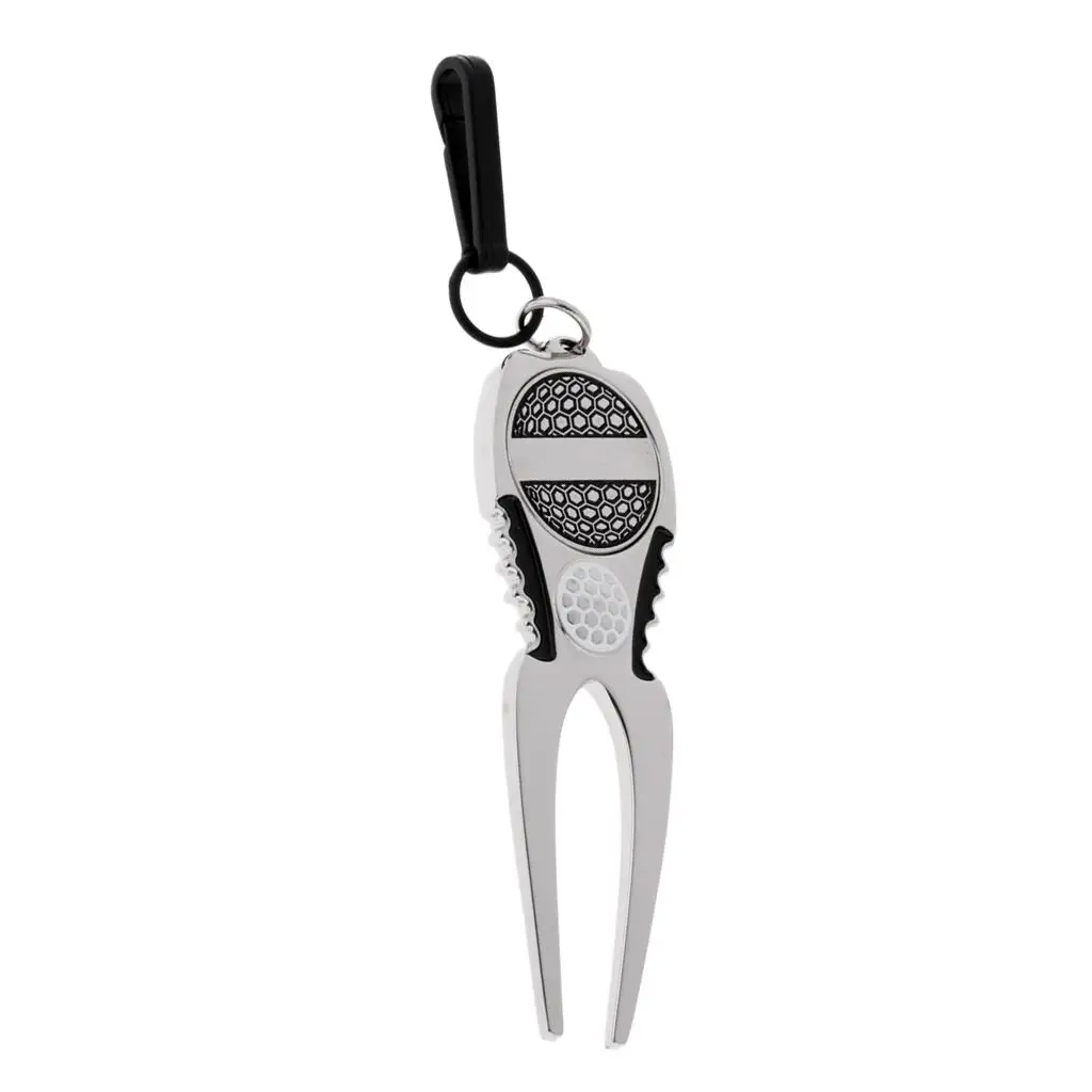  Clip On Golf Divot Tool with  Marker Pitch Fork Repair Tool Random Color