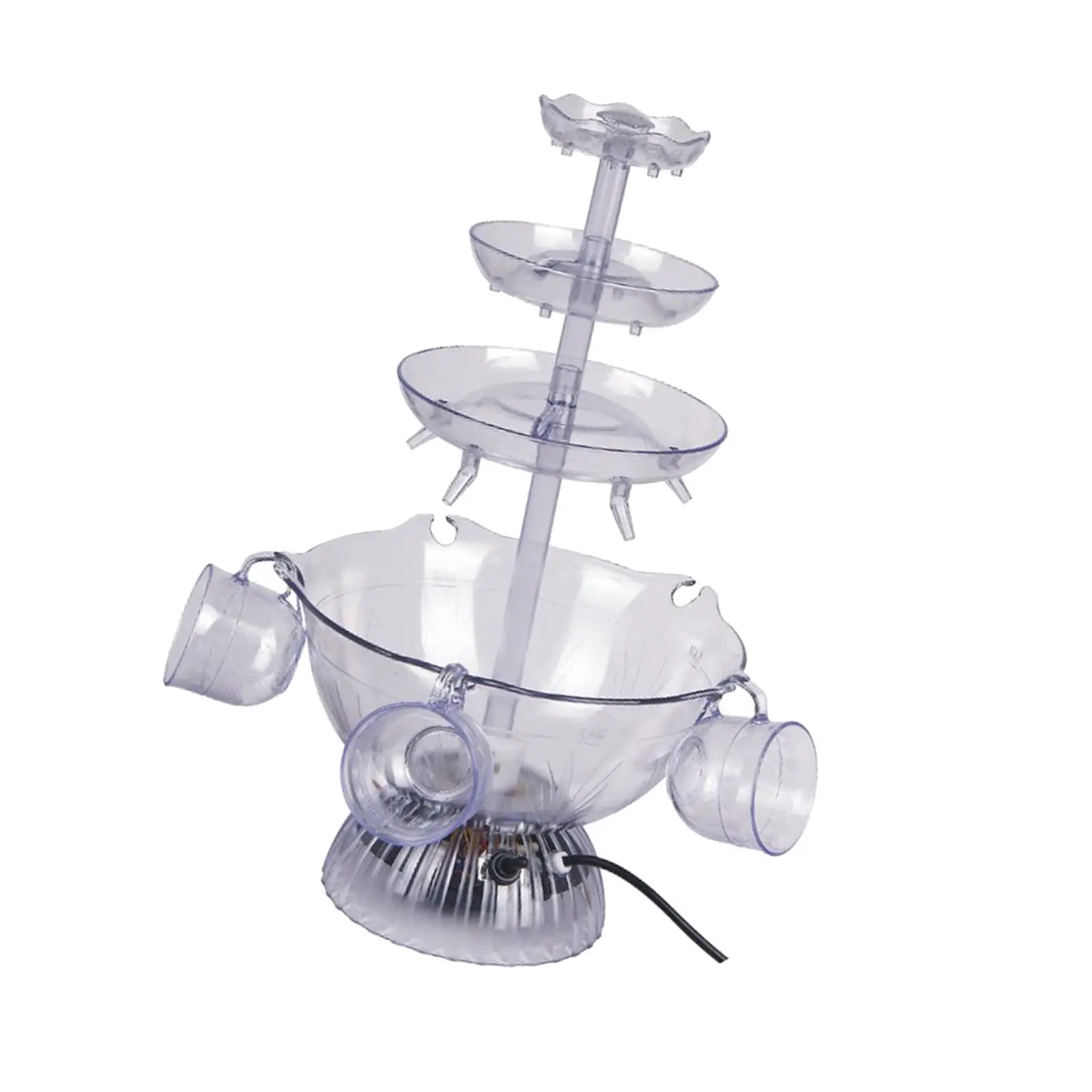 3 Tier Party Fountain DIY Waterfall Durable Multifunction Portable for