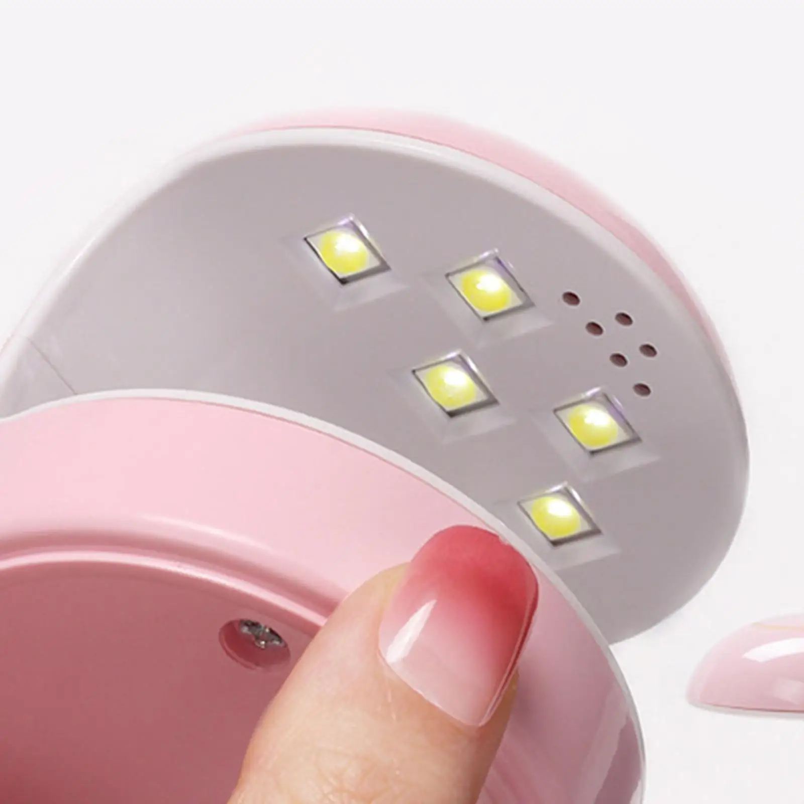 Portable Mini LED Nail Lamp USB Rechargeable 18W Nail Dryer UV Curing Nail Light for Gel Nail Polish Salon Home DIY Manicure