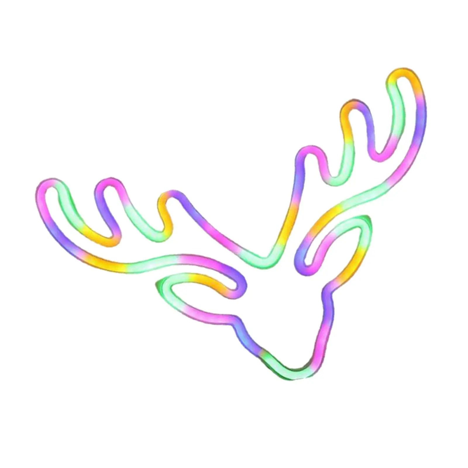 Creative Christmas Reindeer Neon Sign Light Gift Reindeer for Living Room Holiday