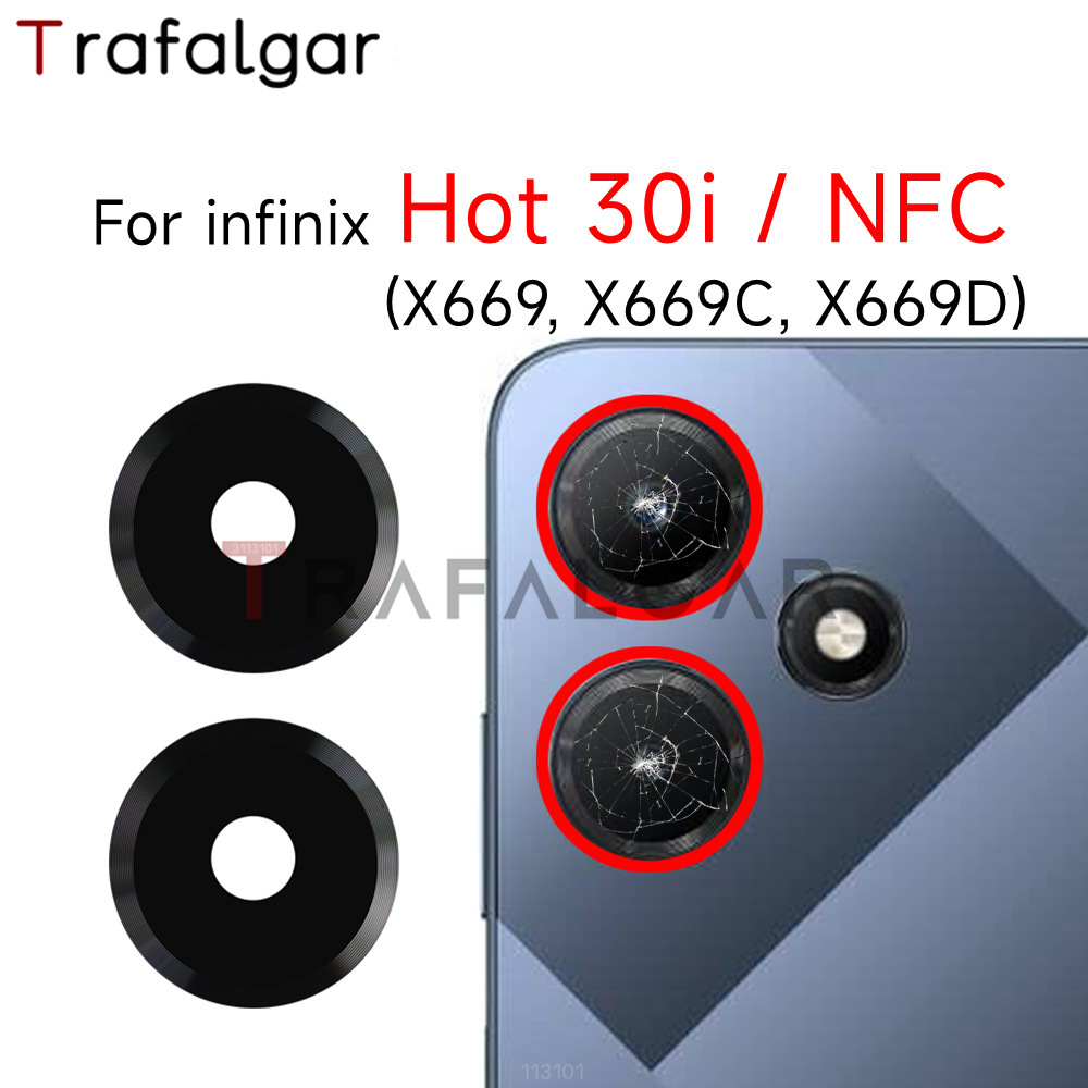 Замена стеклянного объектива задней камеры для Infinix Hot 30i NFC X669  X669C X669D с клейкой наклейкой | AliExpress