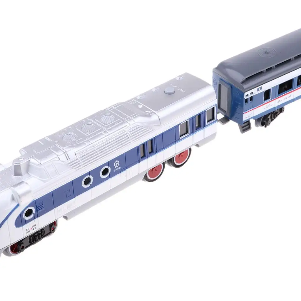 1:87 Scale Train Model Locomotive Carriage Car Toy Railway Trains Vehicles