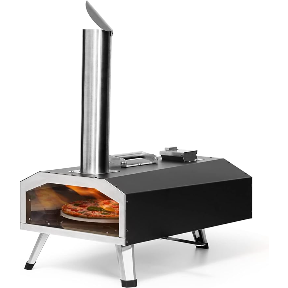 Title 1, OUTFINE Pizza Oven 2-in-1 Wood Fired & Gas Fire...