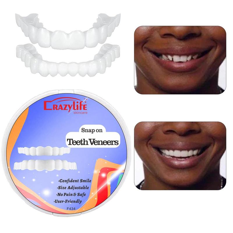 Best of Fake Tooth Cover Snap On Teeth Veneers For Men And Women Cover The Teeth Fake Tooth Instant Confidence Smile Temporary Teeth Reviews & Tips