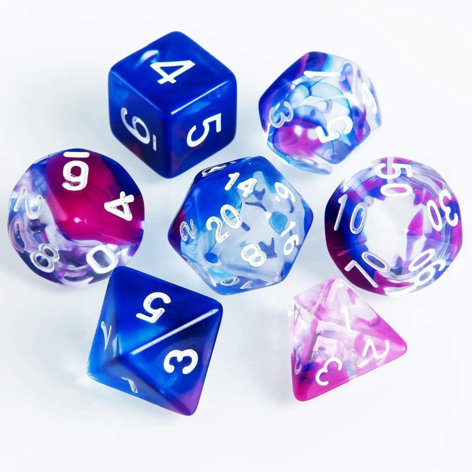 35Pcs Polyhedral Dices Set D4 D8 D10 D12 D20 Bar Toys for Card Games Table Games