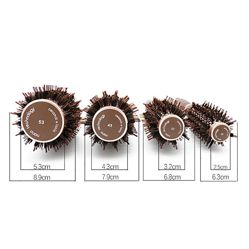 Description Picture 3 of itemCestoMen Hair Tools Ceramic Aluminum Tube Roller Comb Elastic Comb Pig Bristle Nylon Salon Hair Styling Comb