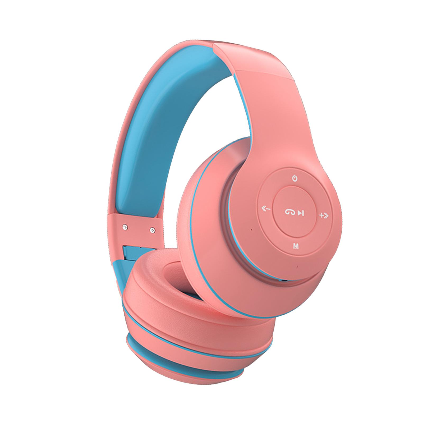 Wireless Headset Noise Canceling Built in Mic Bluetooth V5.1 Soft Protein Earmuffs Headphone for Cellphone PC Laptop Children