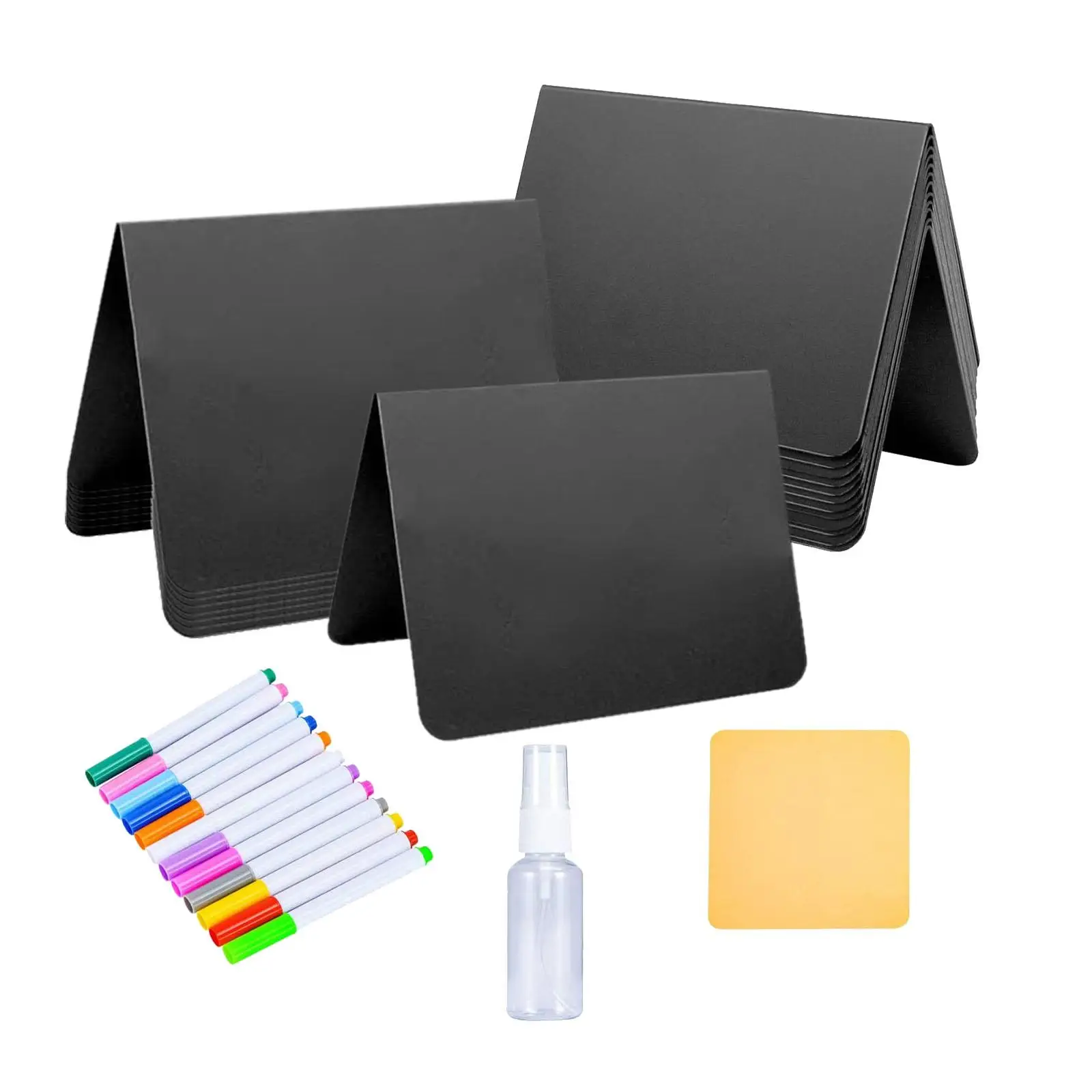 20Pcs Mini Chalkboard Signs for Food Easy to Write and Wipe Reusable Place Cards for Table Numbers Weddings Retail Label Parties