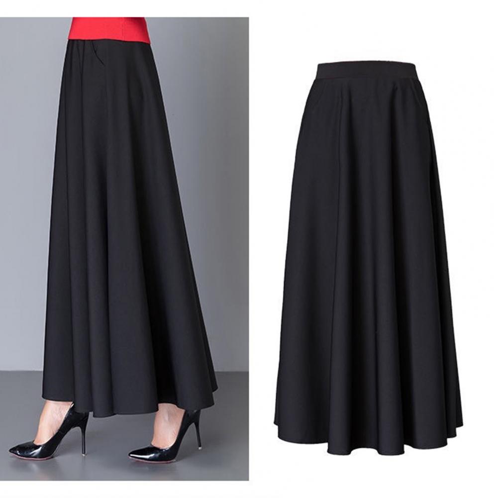 Title 20, Elegant Women Maxi Skirt High Waist Tummy Contr...