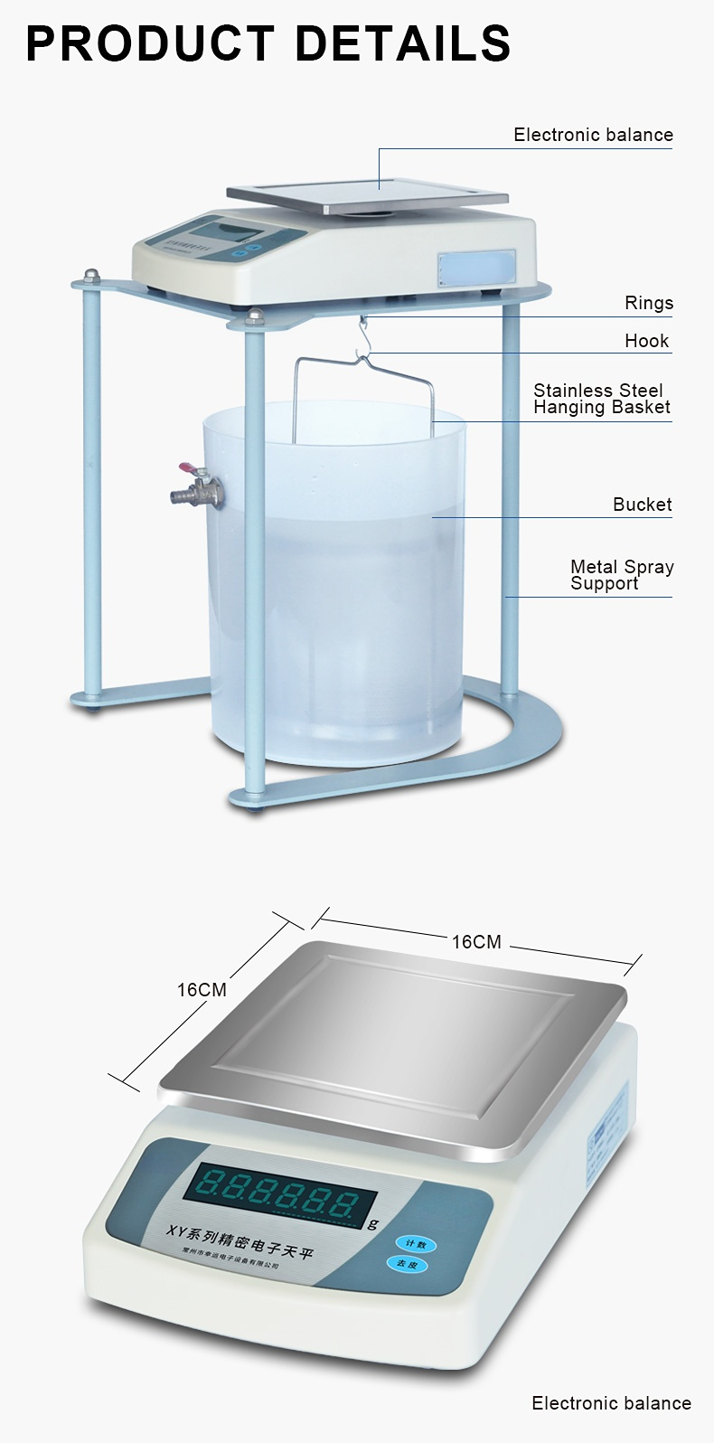 Hydrostatic Balance 2.1kg 3.1kg 5.1kg Precision Automatic Electronic Weighing Eq