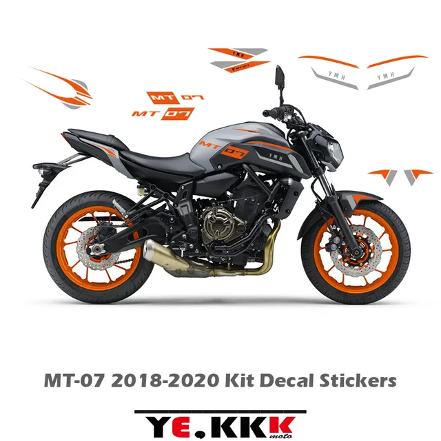 ヤマハMT-07 FZ-07 MT07 2018-2020キットデカールステッカー