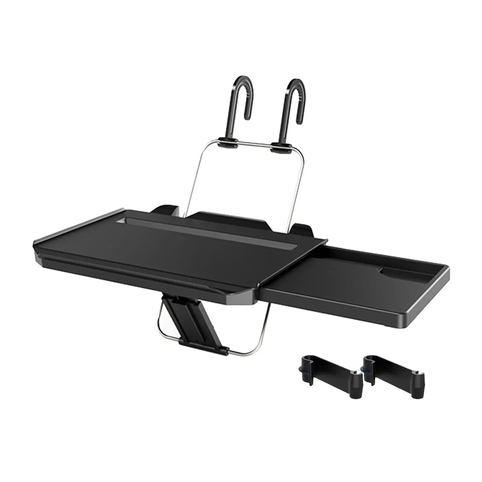 Car Steering Wheel Tray Holder Foldable Car Computer Rack Practical with Drawer Back Seat Headrest Tray for Laptop Work