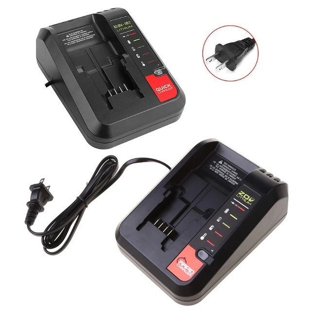 18V Replacement Lithium Battery Charger for Black and Decker PORTER CABLE  Lithium Battery Charger 2A 10.8-20V 100-240V - AliExpress