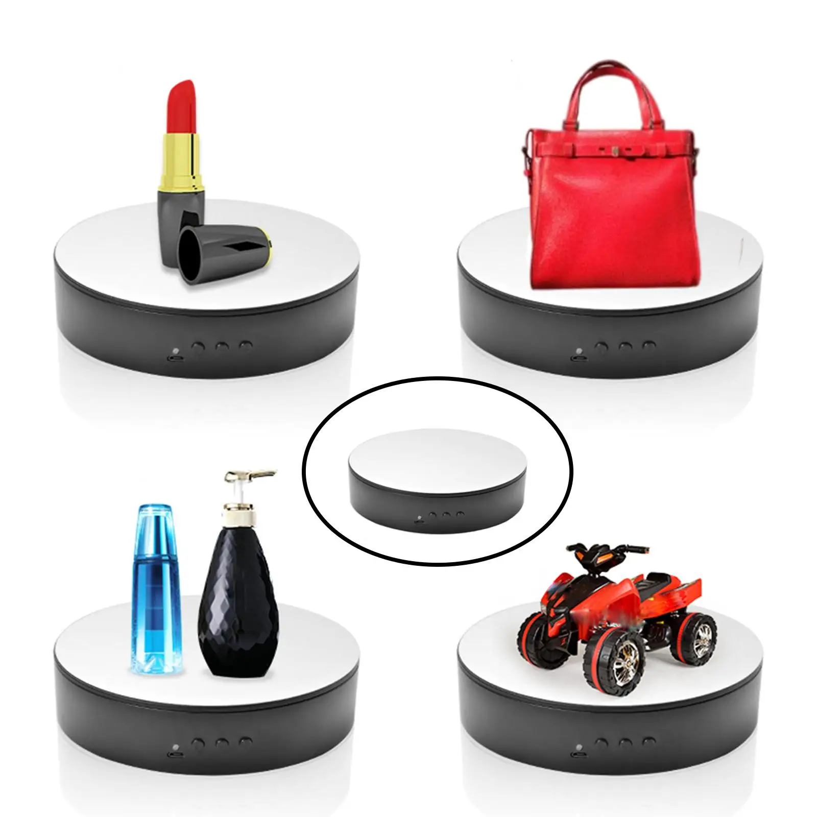  Rotating Display Stand Electric 5.91inch/15cm Diameter 360 Degree Turntable for Gift  Cake