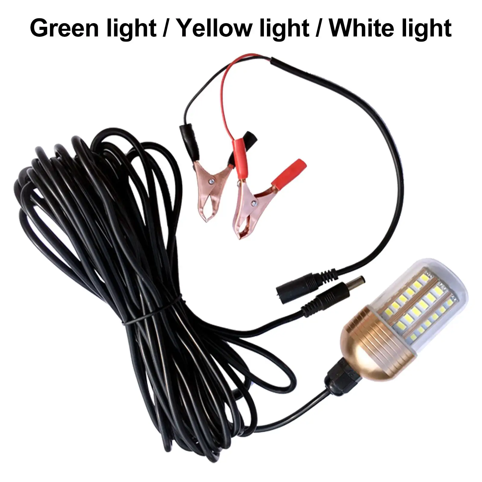 12V 60 LED Submersible Underwater Light, Lure Bait Finder, Night Fishing Finder Lamp for Outdoor Fishing