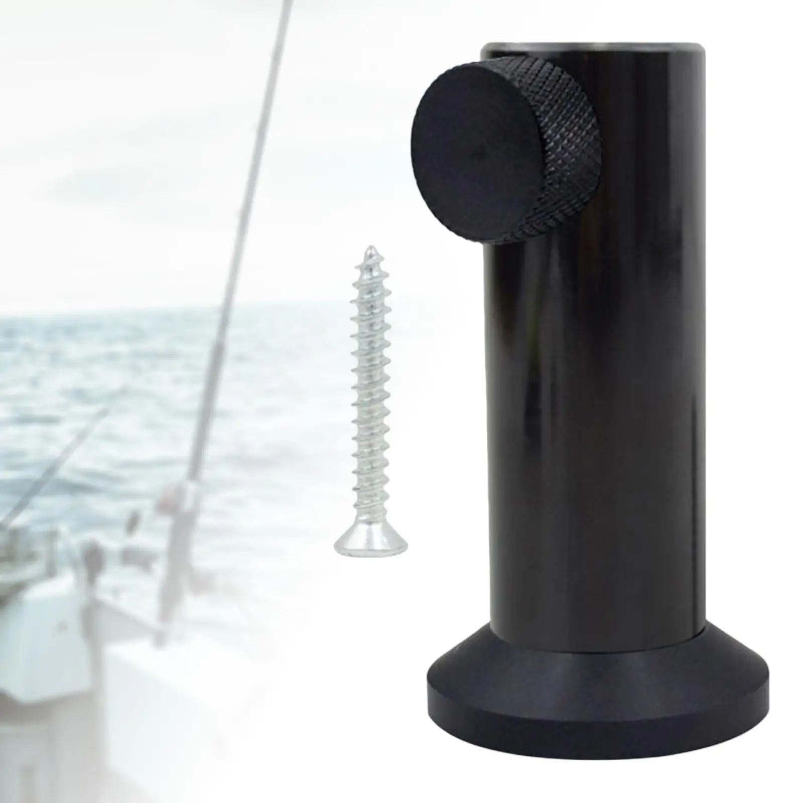 Universal Fishing Rod Holder Mount Pole Stand Rack Aluminum Alloy for Rails