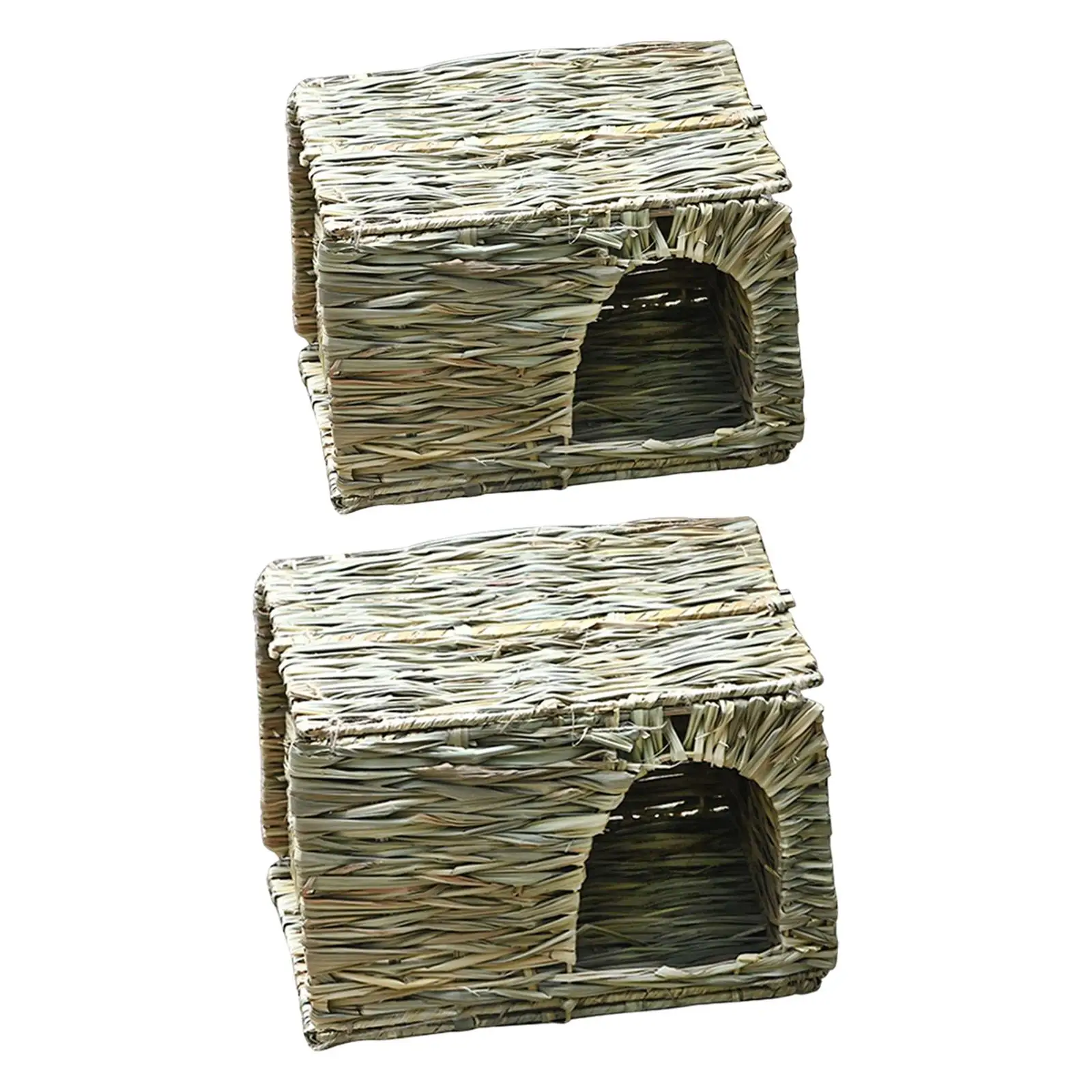 Birds Nest Eco Friendly Hideaway Rest Place bird House Hummingbird Straw Cage Shelter for Patio Indoor Outdoor