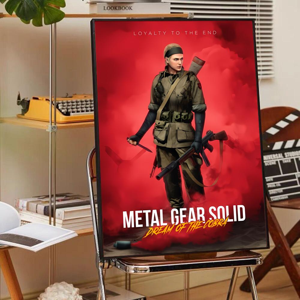 Metal Gear Solid Game Whitepaper Poster Waterproof Paper Sticker Coffee House Bar Posters Wall Stickers