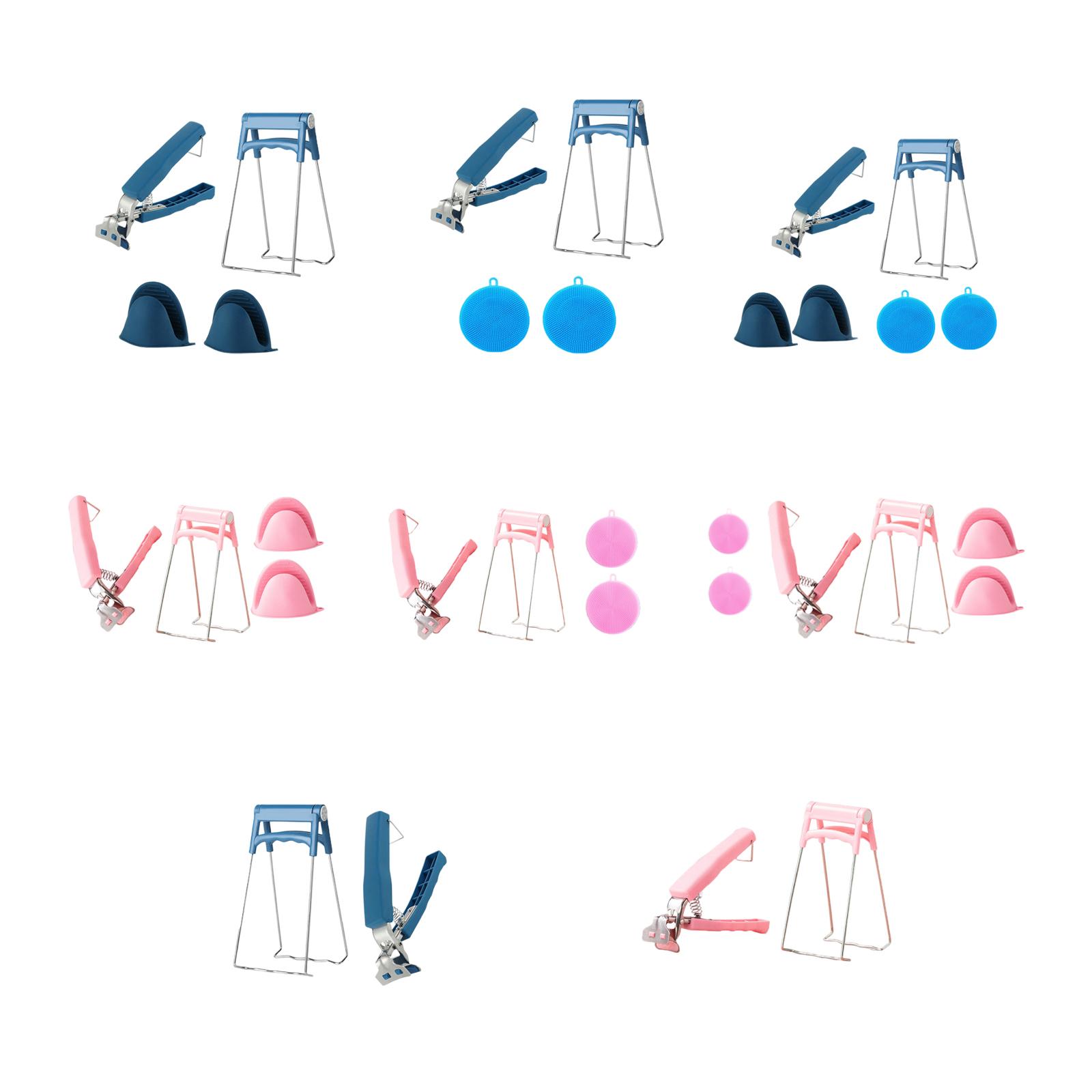 Kitchen Tools Hot Plate Gripper Set, Dish Bowl Plate Holder Clip Gripper Clamp, Cooking Pot Holder Clip Tongs